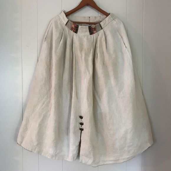 Vintage Linen Bavarian Blouse and Skirt by MEICO (42) - Picture 4 of 16